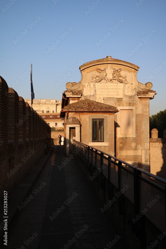 Obraz premium Mausoleo di Adriano or Castel Sant’Angelo in Rome, Italy 