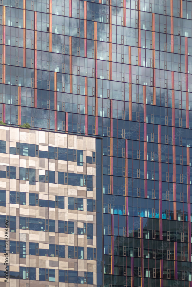 Close up of a Glass Office Building