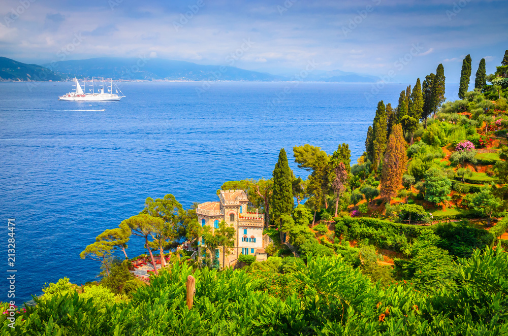 Beautiful landscape in Portofino,  Liguria, Italy