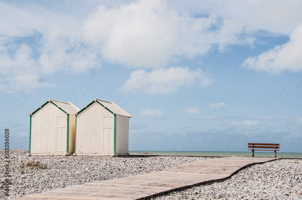 Naklejka premium Cabanes de plage 2