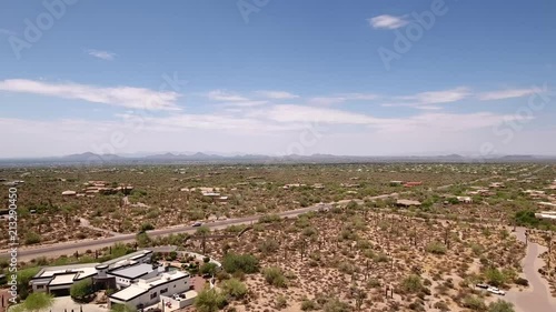 Arizona Desert Highway Aerial