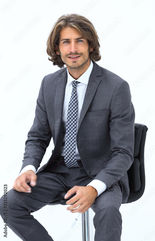 business man thinking wear elegant suit and tie business man thinking wear elegant suit and tie