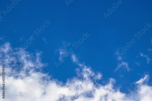 beautiful blue sky and white clouds, background