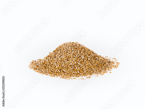 Isolated pile of grains