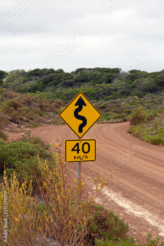 40 km/h Road Sign