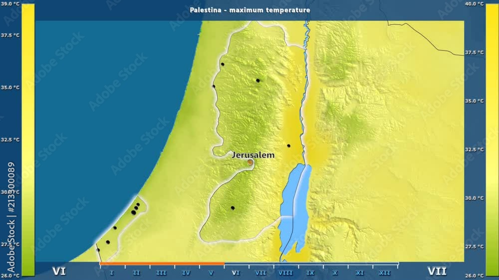 Maximum Temperature By Month In The Palestina Area With Animated Legend maximum-temperature-by-month-in-the-palestina-area-with-animated-legend