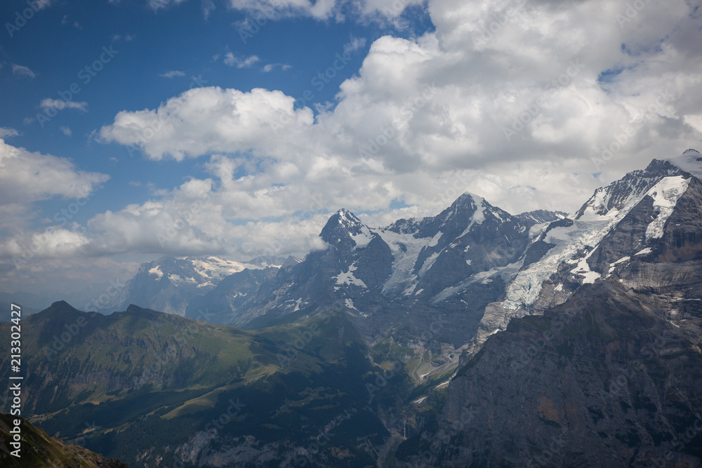 The Eiger in summertime, Switzerland.