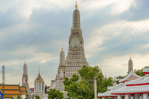 Wat Arun monumental Buddhist temple in Bangkok, Thailand. photo