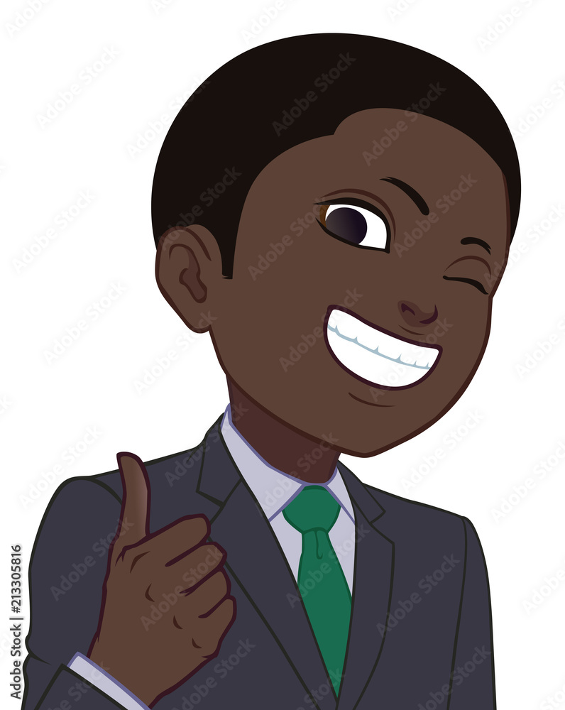 ウインクするちびキャラ 男性 タイプe Stock イラスト Adobe Stock ウインクするちびキャラ 男性 タイプe Stock イラスト Adobe Stock
