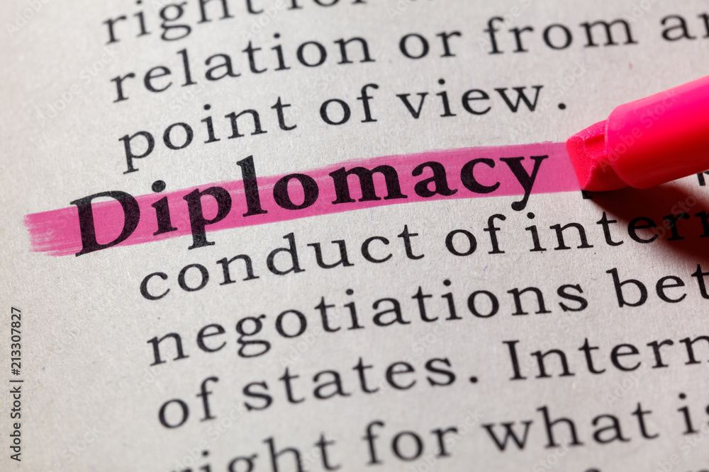 definition of diplomacy - obrazy, fototapety, plakaty 