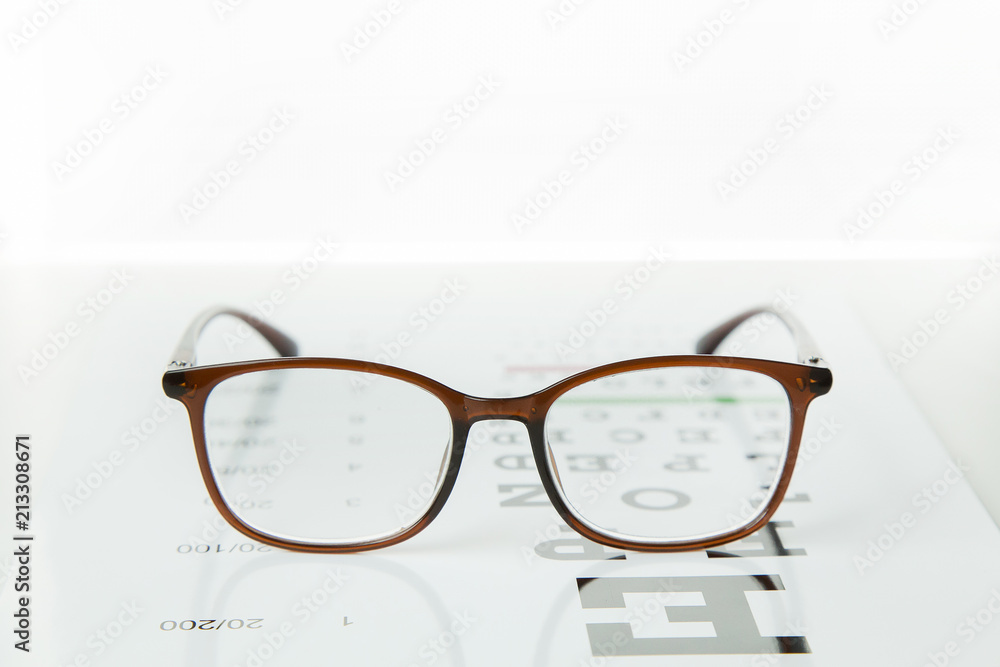 The Diagram of checking eyes glasses Optometry medical background. The Diagram of checking eyes glasses Optometry medical background.