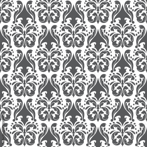 Damask Victorian Floral Background Seamless Texture