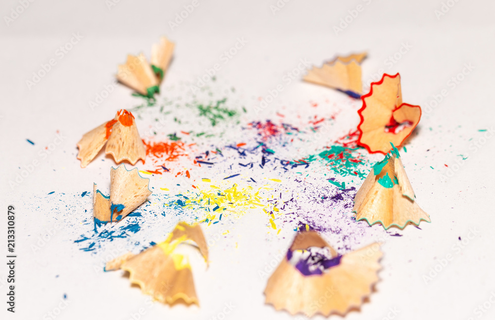 Colorful Shavings From Pencils 5 Colorful Shavings From Pencils 5