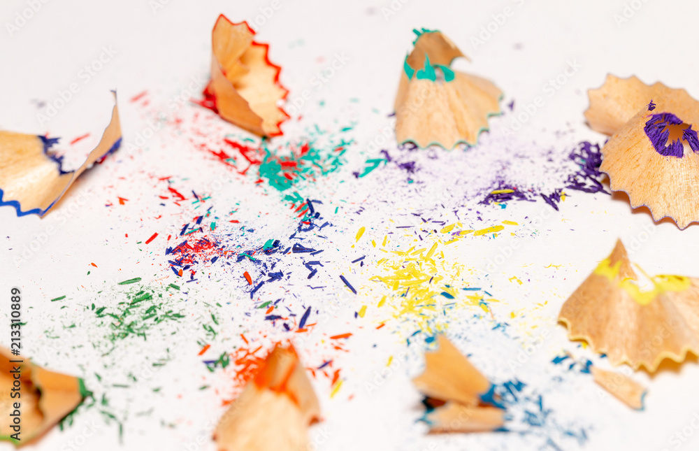 Colorful Shavings From Pencils 6 Colorful Shavings From Pencils 6