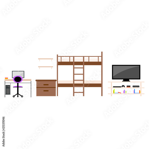 Student dorm room