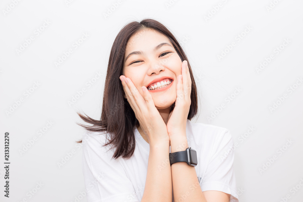 Beautiful Smiling Women With Clean white skin Felling Happy Beautiful Smiling Women With Clean white skin Felling Happy