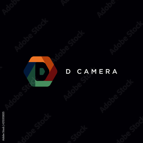 D Camera Letter D Camera Logo (ID: 213313835)