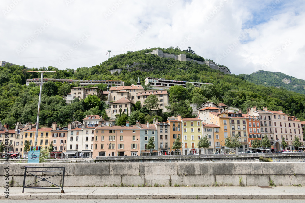 The historical town in Grenoble, France