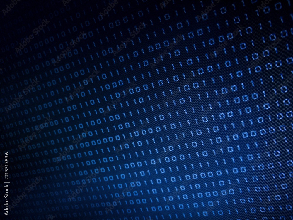 binary text coding background moving vertically on dark blue green color background with different thickness and transparency. binary text coding background moving vertically on dark blue green color background with different thickness and transparency.