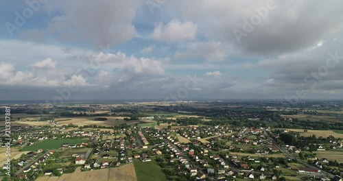 The ladnscape from 220m high recorded with drone, dji phantom 4 pro in 4k photo