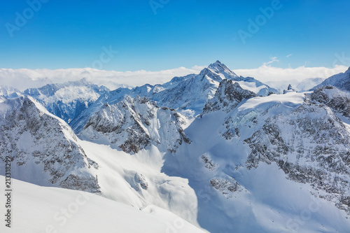 A wintertime view from Mt. Titlis in Switzerland © photogearch