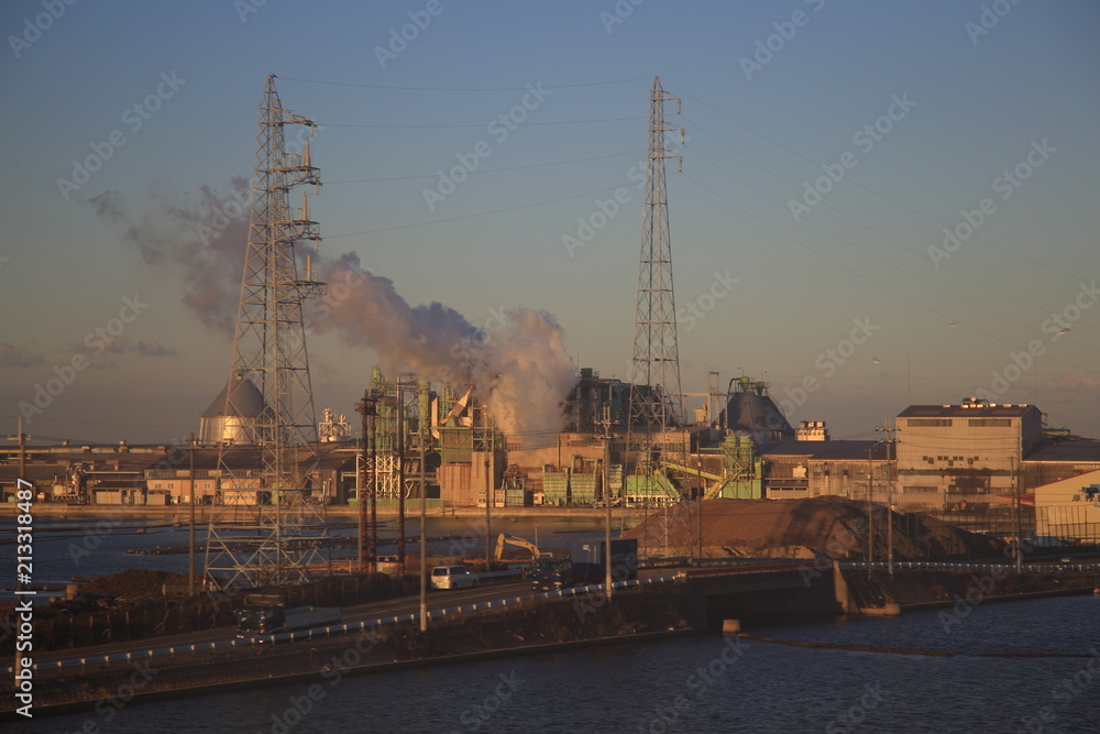 industrial factory exhaustion letting out smoke vapor industrial factory exhaustion letting out smoke vapor