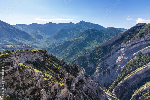 Beautiful view from mountain peak in Utah © josephsjacobs