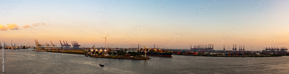 Panorame Hafen Hamburg