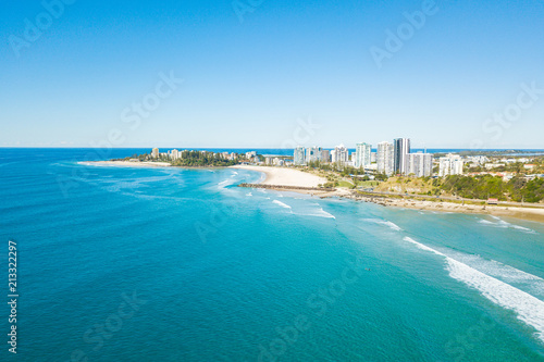 Kirra, Coolangatta and Snapper Rocks from an aerial view