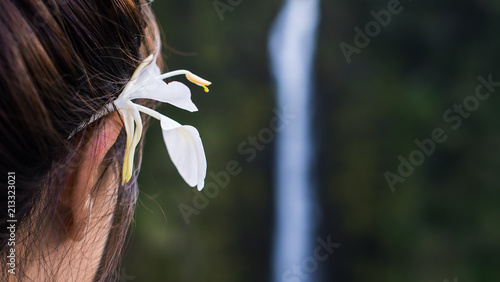 flower over the ear