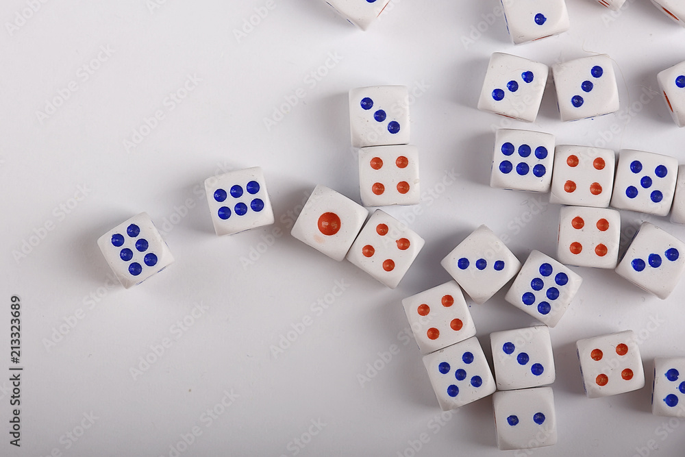 a lot of dice, the texture of the game concept a lot of dice, the texture of the game concept