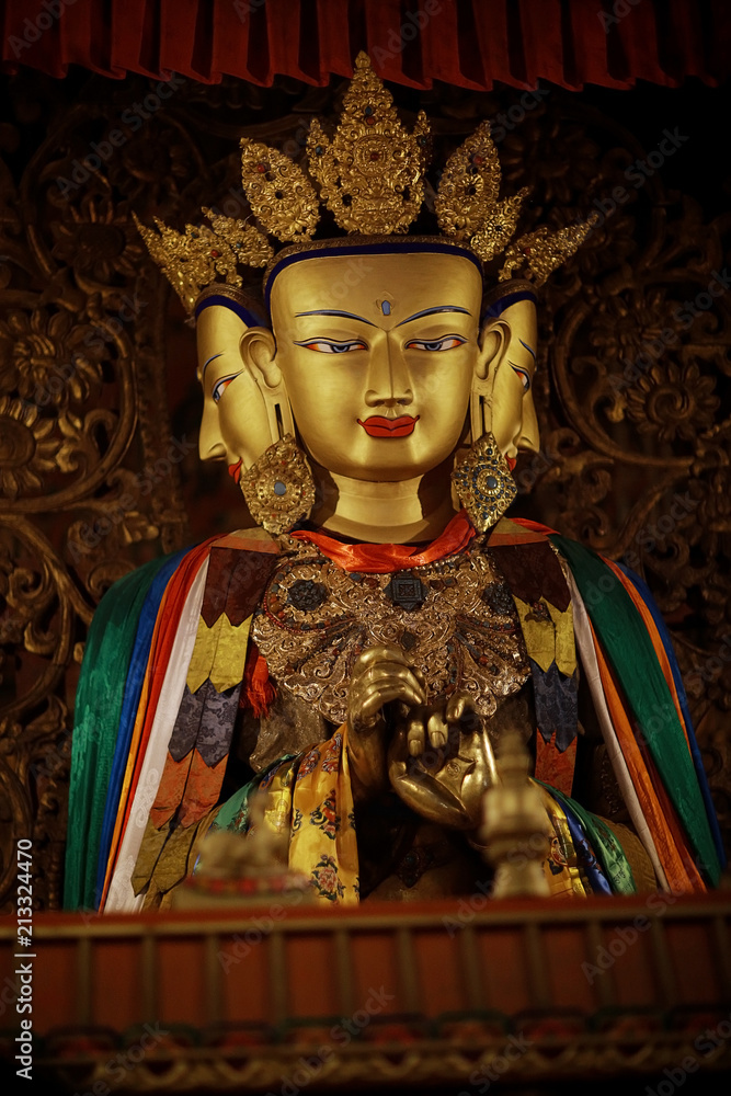 in a Buddhist monastery in Tibet
