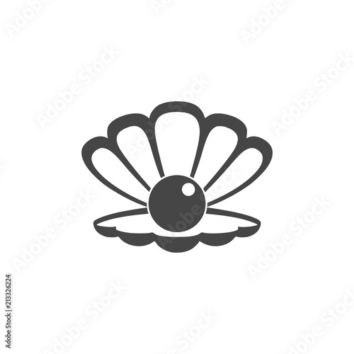 Open shell with a pearl icon