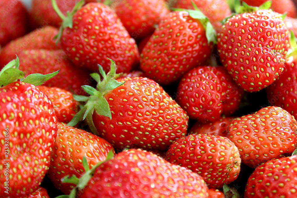 background a lot of strawberry juicy fresh red background a lot of strawberry juicy fresh red
