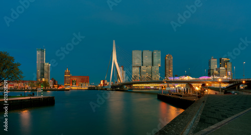 Erasmus Bridge - Rotterdam..Erasmusbrücke - Rotterdam..Rotterdam Cruise Terminal © Bernhard