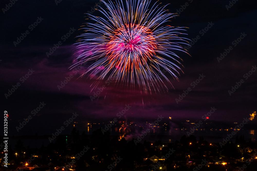 July fourth fireworks