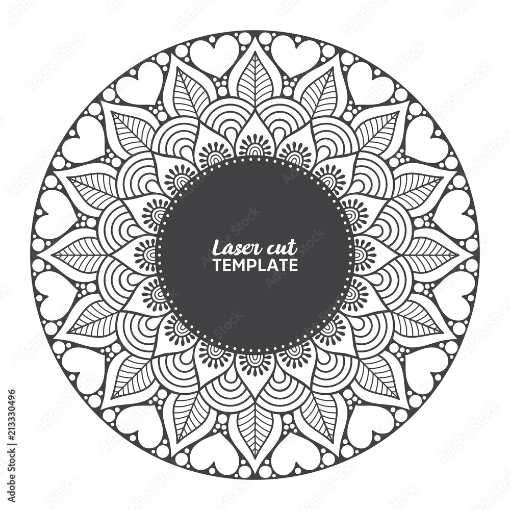Laser cutting mandala Laser cutting mandala