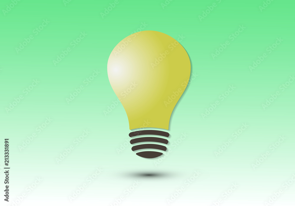 A golden light bulb icon for creativity in science A golden light bulb icon for creativity in science