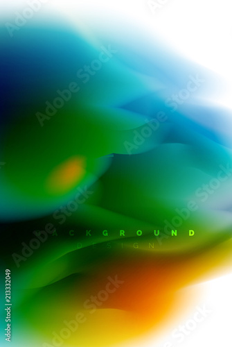 Holographic paint explosion design  fluid colors flow  colorful storm. Liquid mixing colours motion concept  trendy abstract background layout template for business presentation  app wallpaper banner