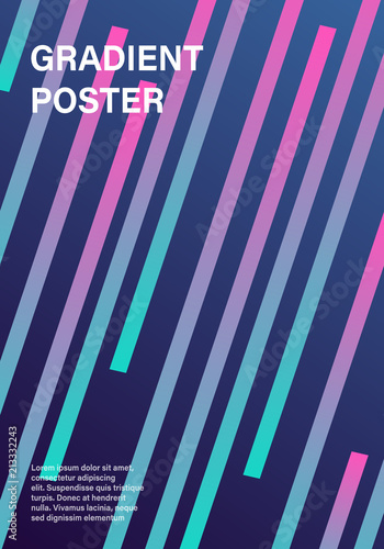 Modern futuristic geometric cover template