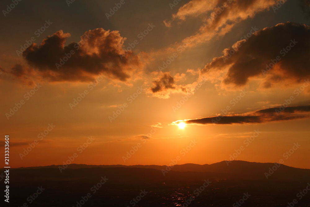 Fototapeta premium 夕焼23