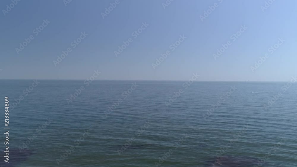 Static Aerial Shot of the Pacific Ocean from California Static Aerial Shot of the Pacific Ocean from California