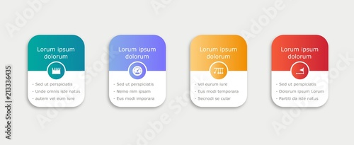 Horizontale infographic