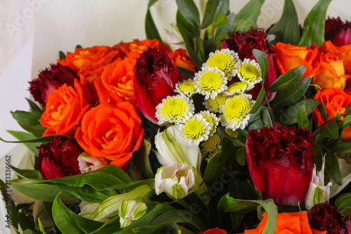 Fresh roses bouquet