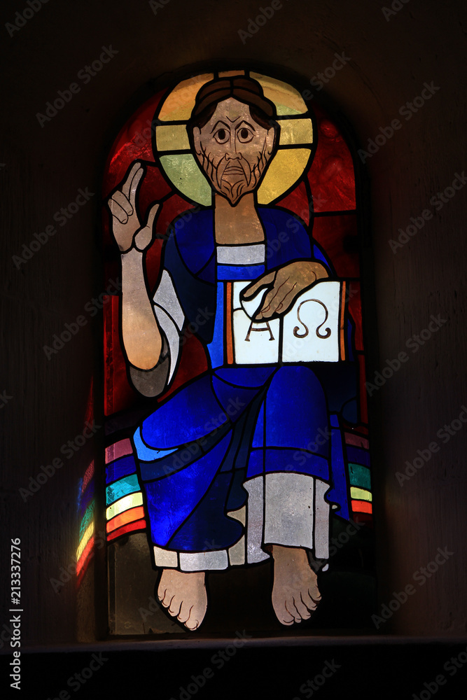 Stain glass figure