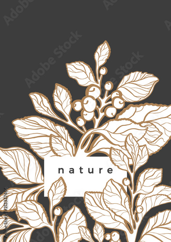 Vector nature template Luxury design