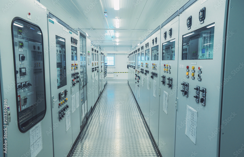 Electrical substation of 110 and 220 kV switchgear, current transformers, substation maintenance and safety systems Electrical substation of 110 and 220 kV switchgear, current transformers, substation maintenance and safety systems
