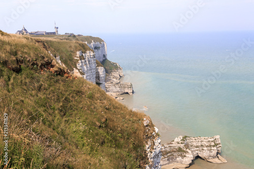 Cliff  near Fecamp in Normandy France photo