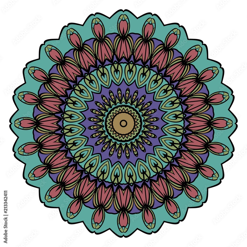 mandala round ornament. vector illustration mandala round ornament. vector illustration