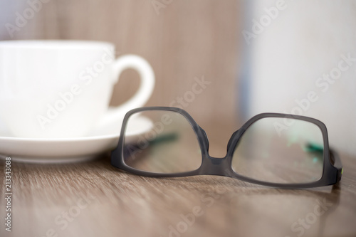 Glasses on the table